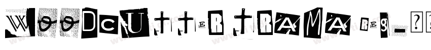 Woodcutter Trama Reg字体转换
